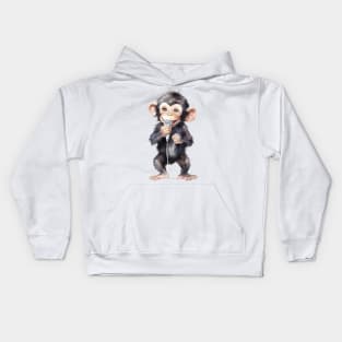 Chimpanzee Singing Kids Hoodie